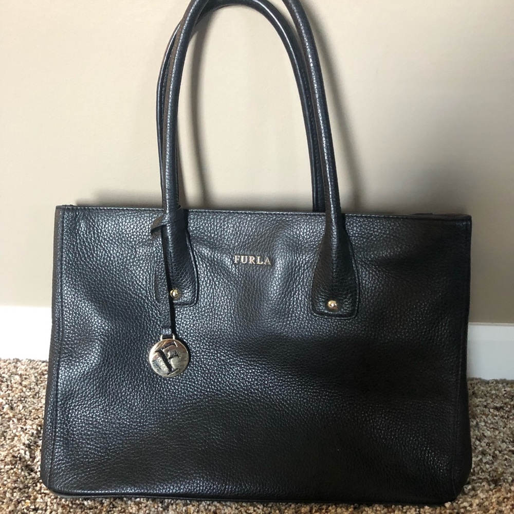 Furla Serena Pebbled Leather Tote Bag